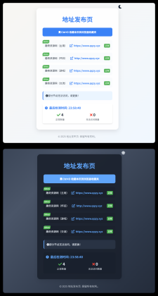 全新UI自适应网址发布页源码